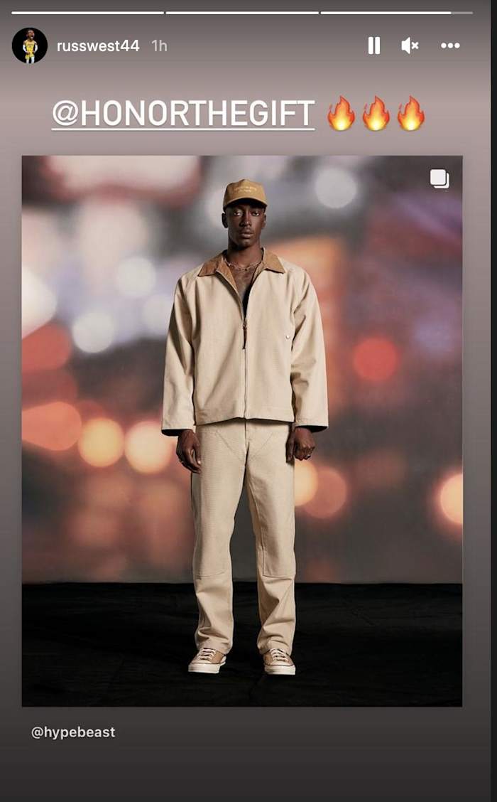 Russell Westbrook's Instagram Story